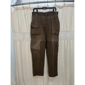 Woolrich Convertible Cargo Pants 34x32 Tactical Utility Green Hunting